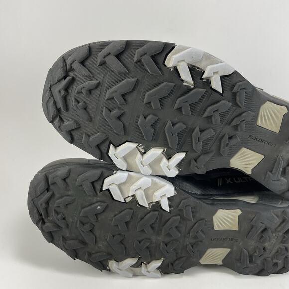 Salomon X Ultra Mid 04 Hiking Boots Womens Size 11 Gray Waterproof GTX Goretex - Picture 13 of 13